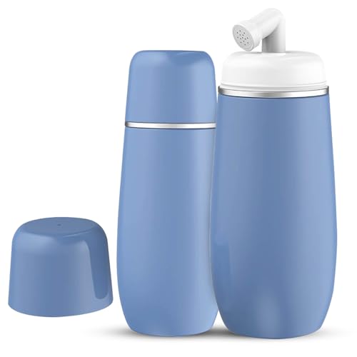 Portable Bidet for Travel - Friendly Handheld Personal - Peri Bottle - with 400ml Capacity, Convenient & Leakproof Design for Personal Hygiene Cleaning - Portable Bidet for Women and Men. (Blue) - color: Blue