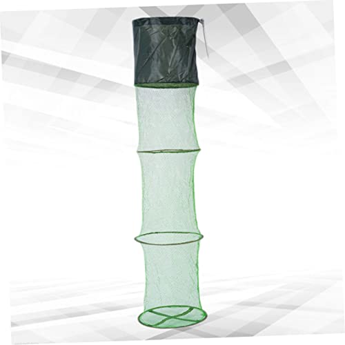 Yardwe Collapsible Fishing Net Lightweight Mesh Tuck Net for Fish Shrimp Use Fishing Tool for Lakes Rivers Sea - size: 150X25X25cm