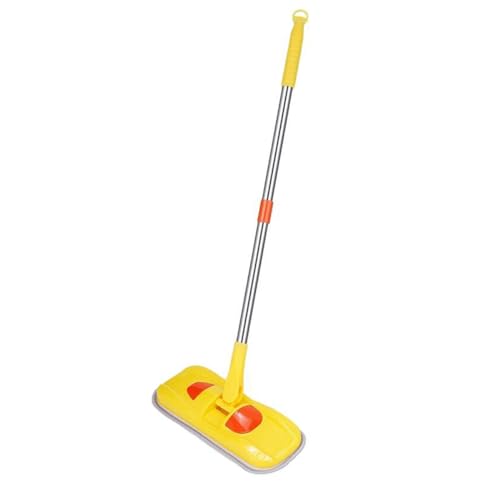 Mini Mop Small Mop for Kids Housekeeping Pretend Play Cleaning Toy Gift for Boys Girls (Yellow) - color: Yellow