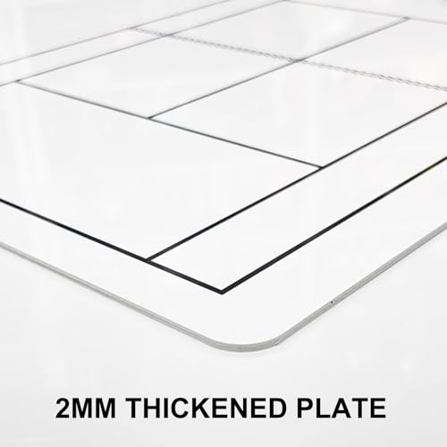 Tennis Marker Board, Non-Magnetic PVC Dry Erase Coaching Board, Tennis Coach's Clipboard, Tennis Tactical Board, Double-Sided, for Tennis Strategy