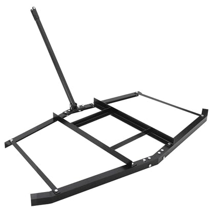 Drag Harrow Driveway Grader for Gravel, Landscaping, and Lawn Leveling, Heavy-Duty Tow-Behind Lawn Rake, Driveway Drag, and Power Rake Yard Lawn Leveling Tool for ATV, UTV, Tractor, Mower Tow Behind - size: 74 inch