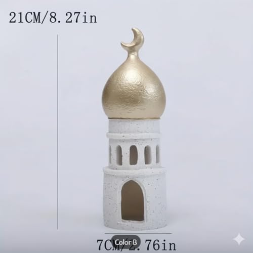 Ramadan Home Decor Islamic Gift 2026 Mosque Tower Arabic - Small (Original Product) - style: Cultural-Small