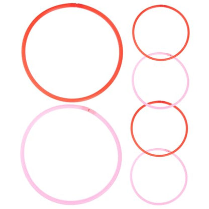 UPKOCH 6Pcs Floating Aquarium Plant Rings for Fish Feeding and Duckweed Isolation Plastic Fish Tank Plant Holders Stable and Versatile Rings in Mixed Colors for Aquatic Separation