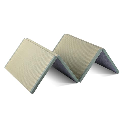 Tatami Floor Mat,Beneficial for Shoulders and Back Natural Grass,Foldable Japanese Tatami Mat,Suitable for Sleeping Meditation Yoga and Zen Practices Tatami Mattress(Size:75x200x3.5cm) - size: 75x200x3.5cm
