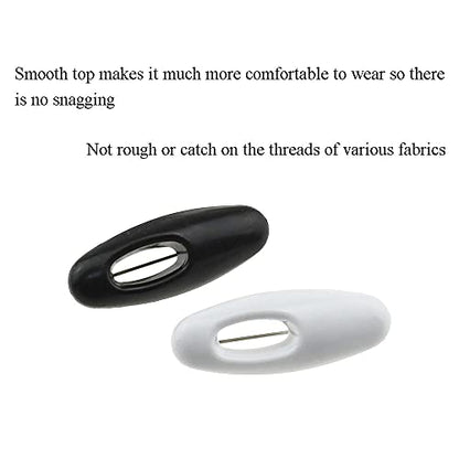 3.7cm Length Hijab Pins Smooth Surface Sharp Bear Force Prevent Ripping Reliable Clips Hold Sturdy Durable Plastic Safety Pins Black White 50 PCS for Muslim Saree Chiffon Scarf Jersey Blouses - size: BlackWhite-3.7cm 50Pcs