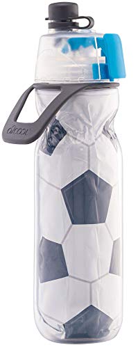 O2COOL Mist N Sip 20 oz Misting Reusable Sports Water Bottle Soccer | Yes - color: Soccer, style: 1 Pack