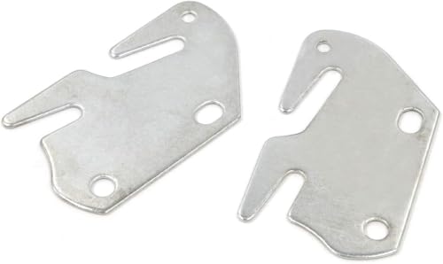 Bitray Wood Bed Plates Wood Bed Rail Hook Plates Bed Rail Brackets - 8pcs - style: 8pcs