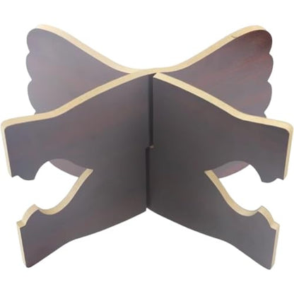 Wooden Foldable Book Holder, Adjustable Hand Carved Stand for Quran Bible, Islamic Muslim Prayer Book Holder, Ramadan Eid Party Ornament Display Rack : Office Products