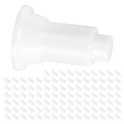 100Pcs Aquarium Isolation Board Support Feet, Adjustable Height PVC Support Feet with Food Grade Plastic, Ideal for Fish Tank Divider Easy Cleaning (White) - color: White
