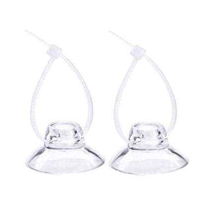 8 Pieces Aquarium Suction Cup Clips with Zip Cable Ties - Suction Cup Hooks Fit for Binding Shrimp Nest Dodging Nest Fish Tank Accessories