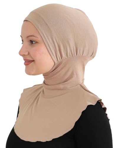 Prien Sport Hijab For Women, Muslim Head Scarf, Flexible Turban Girls, Chic Islamic Wear For Gym, Neck Collar Bonnet Viscose - color: Deep Mink