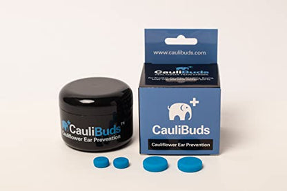 CauliBuds™ Cauliflower Ear Magnets - Premium Silicone Magnet Compression Kit for Cauliflower Ear Prevention & Treatment in BJJ, Wrestling, MMA, & Rugby - Minimize Ear Draining (Black) - color: Black