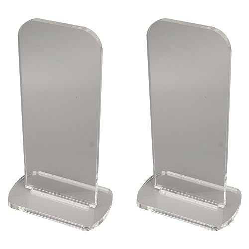 Yosoo Health Gear Boxing Glove Stand 2Pcs Sturdy Acrylic Boxing Glove Rack, Vertical Boxing Glove Display Stand Acrylic Gloves Holder, 3.1x2.0x5.9in Sports Gloves Display Storage Rack (Transparent) - color: Transparent