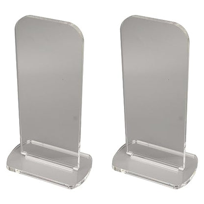 Yosoo Health Gear Boxing Glove Stand 2Pcs Sturdy Acrylic Boxing Glove Rack, Vertical Boxing Glove Display Stand Acrylic Gloves Holder, 3.1x2.0x5.9in Sports Gloves Display Storage Rack (Transparent) - color: Transparent