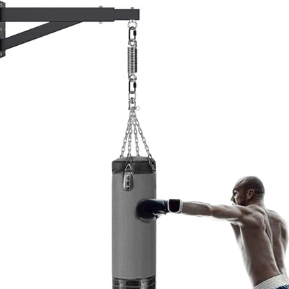 SELEWARE Boxing Punching Bag Hanger, Heavy Bag Hanger Bracket for Heavy Bag Boxing Muay Thai Training Hardware - color: Heavy Bag Spring with Open Swivel