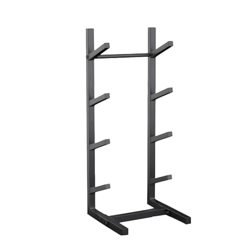Rygcrud Floor Stand Skateboard Racks, Indoor Snowboard Storage for Skis/Longboard/Scooter, Commercial Display Rack Sports Mat Holder for Home, Garage, Gym(4 Tiers/H:68 CM) - size: 4 tiers/H:68 CM