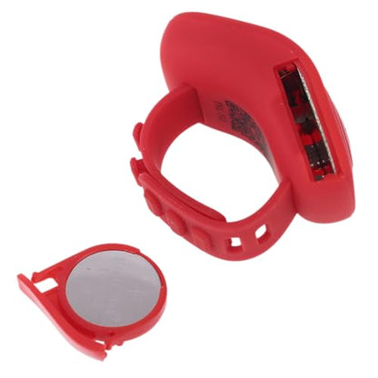 Finger Counter Islamic Tasbih Bead 6 Digital LED Electronic Handheld Counter With Remind For Time Manual, Black