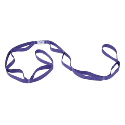 Norco Stretch Strap with Loops for Physical Therapy, Flexibility, Workout with Exercise Book. Improve Range of Motion by Stretching Out Hamstrings, Knee, Back, etc. (76" Purple Standard Strap)