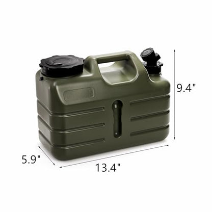 Dicunoy Water Container with Spigot, 3 Gallon Camping Water Storage Container, BPA Free Portable Thick Water Dispenser Tank Jug for Vehicle, Car, Outdoor, Hiking, Emergency, Hurricane Supplies
