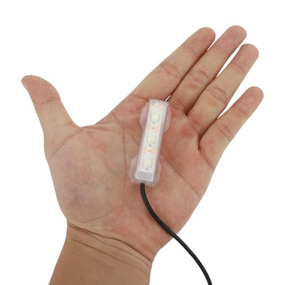 Mini Aquarium Light 0.5-2 Gallon Desktop Aquarium Red USB LED Light - color: Red