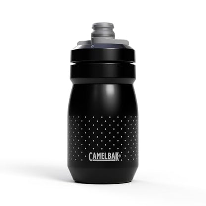 CamelBak Podium Water Bottle 15oz, Black | Compact 15oz Size, Lightweight Design, Secure Cage Fit, High Flow Cap, Easy Squeeze Feel - color: Black