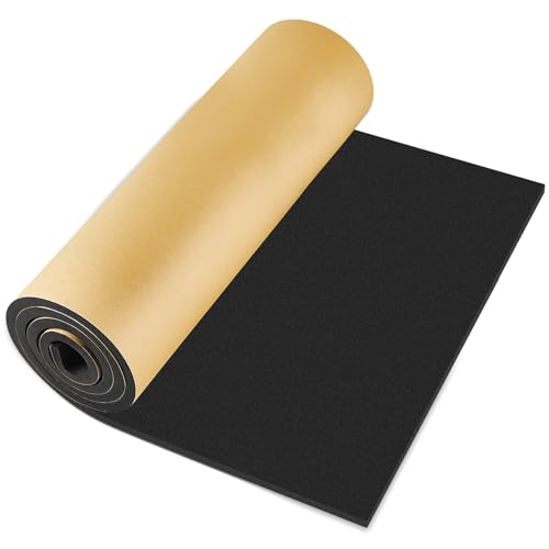 Pangda 1 Piece 36 x 79 x 1/2 Inch Extra Large Marine Foam Roll Closed Cell Rubber with Adhesive Insulation Sheets Lightweight Single Sided Tape Water Weather Resistant for Craft - size: 36 x 79 x 1/2 Inch