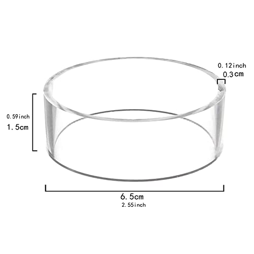 Acrylic Display Stand Clear Holder Plastic Round Display Stands for Golf Ball Baseball Softball Tennis Football Ball Storage Holder Rack