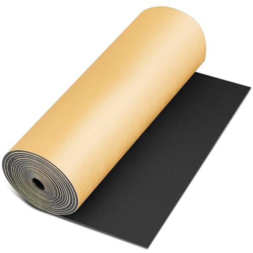 Pangda 1 Piece 78 x 24 x 1/2 Inch Extra Large Marine Foam Roll Closed Cell Rubber with Adhesive Insulation Sheets Lightweight Single Sided Tape Water Weather Resistant for Craft - size: 78 x 24 x 1/2 Inch