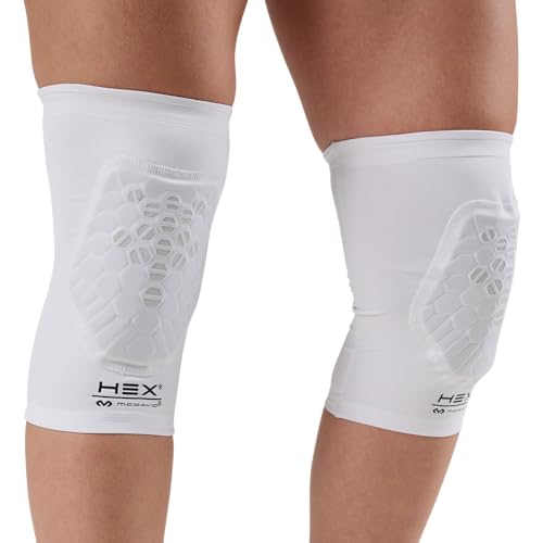 McDavid HEX Viz Knee / Elbow Pad Pair White/Grey S - color: NEW White, size: Small