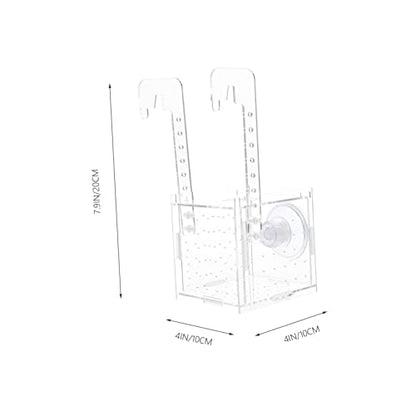 COLLBATH Hanging Isolation Box for Fish Transparent Breeding Separator Upper Cover for Aquarium Use Safe and Practical Fish Hatchery Accessory