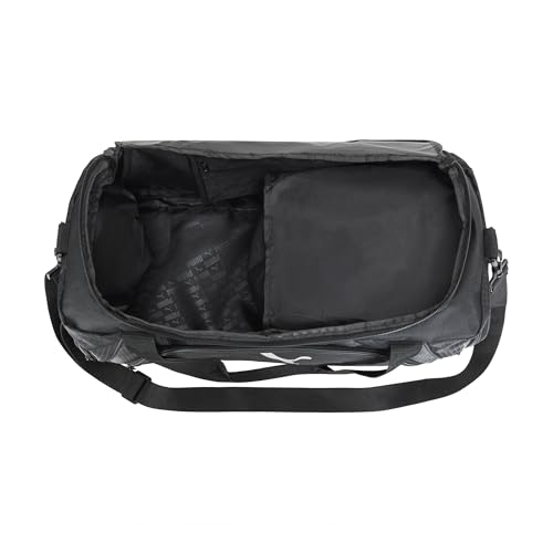 PUMA unisex-adult Accelerator Duffel Bag with Removable Strap & Shoe Pocket - color: New Silver/Black