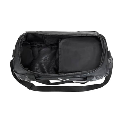 PUMA unisex-adult Accelerator Duffel Bag with Removable Strap & Shoe Pocket - color: New Silver/Black