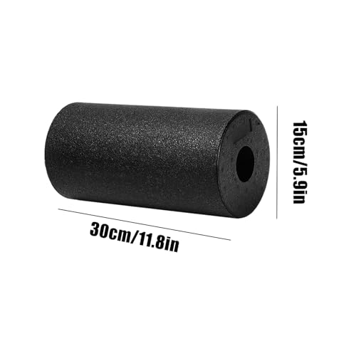 Foam Roller for Back Hollow Column Trigger Point Release Tool | Muscle Roller Foam for Yoga Stretching Sports Recovery Home Gym Post-Exercise Fitness Routine - color: Black