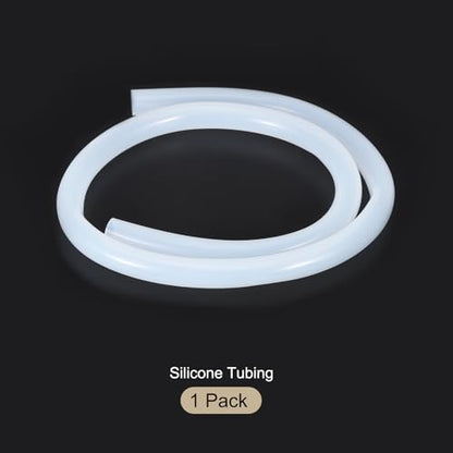 3.3ft 1/2" ID x 3/4" OD Silicone Tubing Clear Industrial Plastic Tubing Pure Silicone Hoses for Pump Siphoning Draining Irrigation Brewing - color: Clear, size: 1/2" x 3/4"