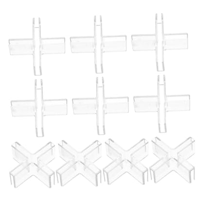 ABOOFAN 30pcs Plastic Glass Fixing Clamps for Aquariums and Display Cases Easy Installation Fish Tank Organizer Shelf Mounting Brackets for Cabinets and Showcases