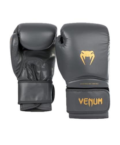 Venum Contender Boxing Gloves - color: Grey/Gold, size: 14-Ounce, style: Contender 1.5