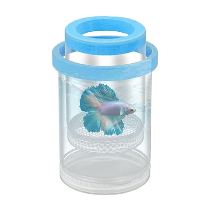 3 Pack Floating Fish Isolation Box for Aquarium Tank, Floating Breeder Hatching Box Clear Hatchery Incubator for Baby Fish Betta Guppy Clownfishes