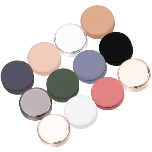 12 Pcs Hijab Magnetic Pins,Multi-Use Small Strong Commercial Strength Colorful Scarf Pin Buttons for Women Clothing Scarf Hijab Pins
