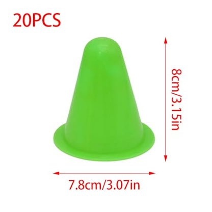 Mini Traffic Cones, Agility Training Cones Plastic Marker Cones, Small Practice Cones - style: Nonporous