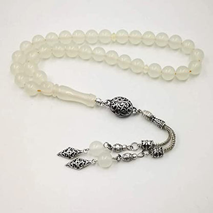 Tasbih Special Resin Change Color Under The Sun Muslim Misbaha UV Discoloration (10mm x 66 Beads) - size: 10mm x 66 beads
