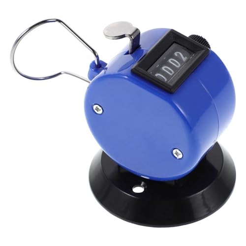 Yardwe Handheld Counters Clicker: 4 Digital Baseball Golf Score Counter with Buckle and Base - Manual Tally Clicker for Sports Training Competitions