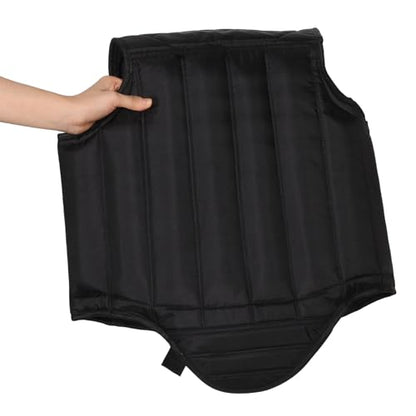 ABOOFAN Boxing Chest Protector for Adults, Black Sponge Taekwondo Chest Guard, Breathable Impact Protection Gear for Martial Arts and Combat Training