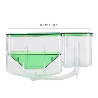 Aquarium Fish Breeding Box, Double - Layer Isolation Incubator for Small Fish Shrimp, Newborn Fry Spawning Nursery with Insert Tray for Betta Guppies Clownfish