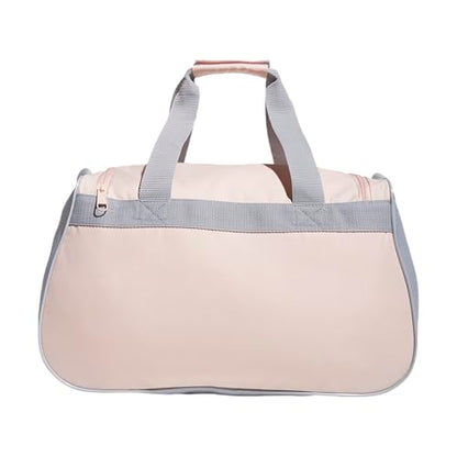 adidas Power Gym Bag – Lightweight Small Duffel, Blush Pink/White/Halo Silver Grey, OSFA - color: Blush Pink/White/Halo Silver Grey
