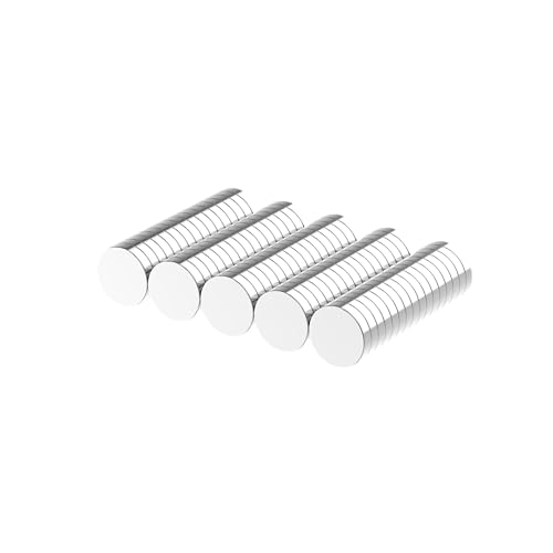 10x2mm N52 Rare Earth Magnets, 80 Pcs Refrigerator Magnets, Small Round Fridge Magnet, Multi-Use Premium Neodymium Magnet for Whiteboard, Billboard, Kitchen, Office and School (Silver) - style: 10mm D x 2mm H