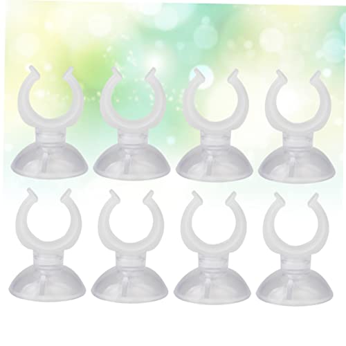 FOMIYES 3sets Cups Heavy Duty for Aquarium Fish Tank Holder Clamp Easy Install Clip 8pcs*3