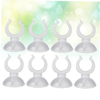 FOMIYES 3sets Cups Heavy Duty for Aquarium Fish Tank Holder Clamp Easy Install Clip 8pcs*3