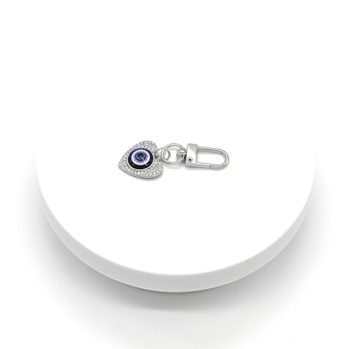 Evil Eye Keychains Car Key Ring Bag Purse Charm for Women Men - Good Luck Amulet Protection - color: N