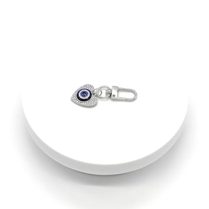 Evil Eye Keychains Car Key Ring Bag Purse Charm for Women Men - Good Luck Amulet Protection - color: N