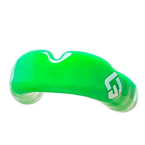 GuardLab APEX Mouthguard w/Case | Football, Basketball, Boxing, Wrestling, Soccer, Karate, Hockey, MMA | Adult & Youth | Pre-Indented for a Precise Fit (Green, Small) - color: Green, size: Small